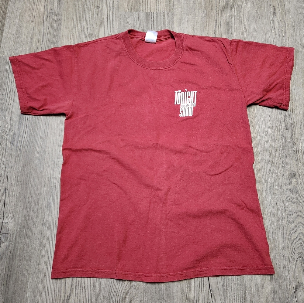 Vintage The Tonight Show with Jay Leno Graphic Tee Red Large